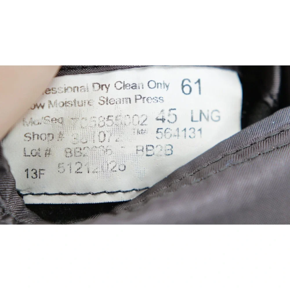 Brooks Brothers Madison 1818 45L W40 Sport Coat Blazer Gray Jacket Wool‎ Saxxon